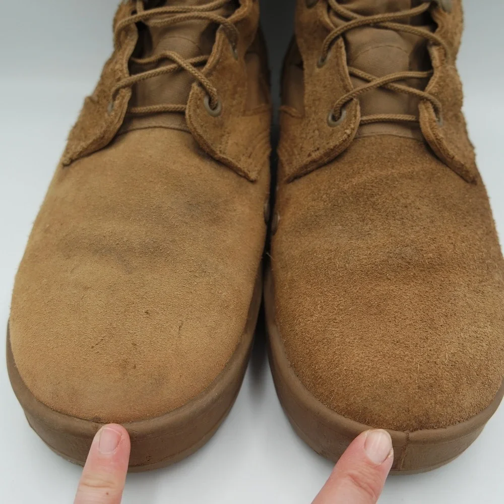 US Military Mens Coyote Tan Suede VIBRAM Tactical Combat Boots High Top Size 8.5